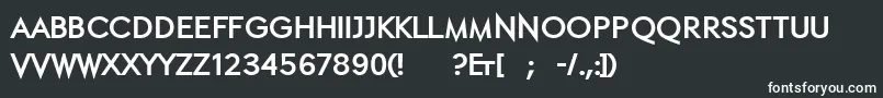 Ethblackethon Font – White Fonts on Black Background