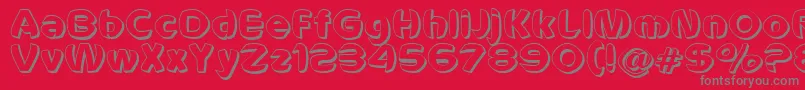 VoldemortUnleashed Font – Gray Fonts on Red Background