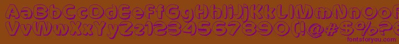 VoldemortUnleashed Font – Purple Fonts on Brown Background