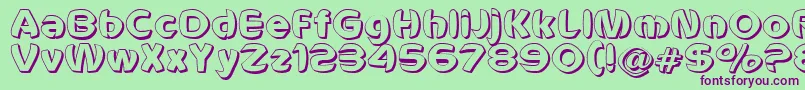 VoldemortUnleashed Font – Purple Fonts on Green Background