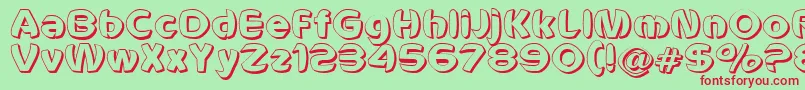 VoldemortUnleashed Font – Red Fonts on Green Background