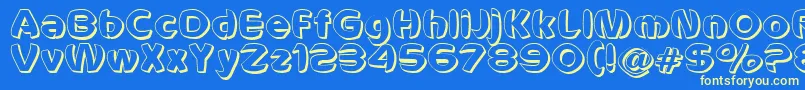 VoldemortUnleashed Font – Yellow Fonts on Blue Background
