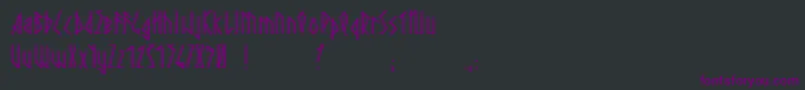 Шрифт PaganWinter – фиолетовые шрифты на чёрном фоне
