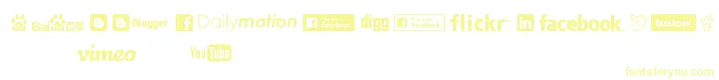 SocialLogos Font – Yellow Fonts