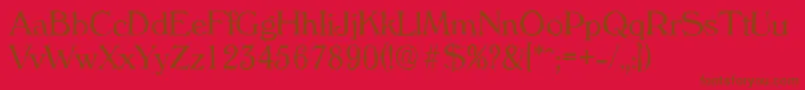 VeronaantiqueLightRegular Font – Brown Fonts on Red Background