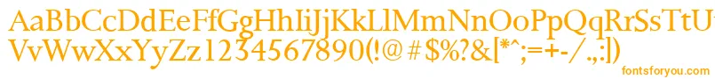 PalermoserialLightRegular Font – Orange Fonts on White Background