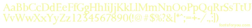 Шрифт PalermoserialLightRegular – жёлтые шрифты