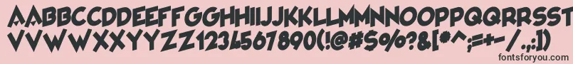 VarietРІCabaret Font – Black Fonts on Pink Background