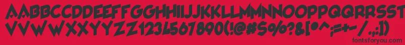 VarietРІCabaret Font – Black Fonts on Red Background