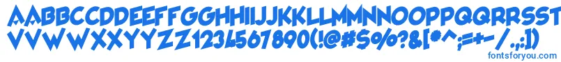 VarietРІCabaret Font – Blue Fonts on White Background