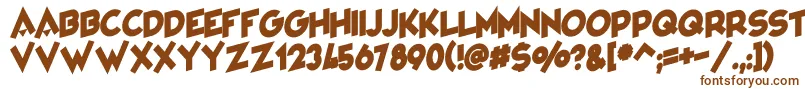 VarietРІCabaret Font – Brown Fonts on White Background