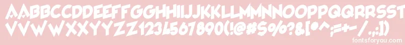 VarietРІCabaret Font – White Fonts on Pink Background