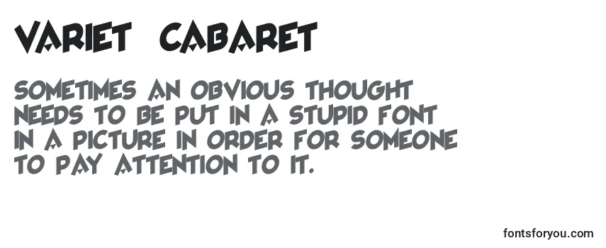 Review of the VarietРІCabaret Font