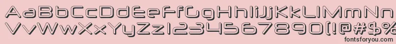 Neuropolx3D Font – Black Fonts on Pink Background