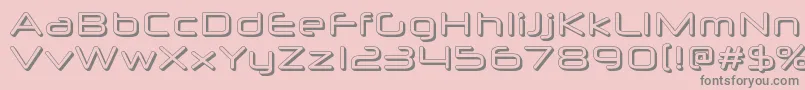 Neuropolx3D Font – Gray Fonts on Pink Background