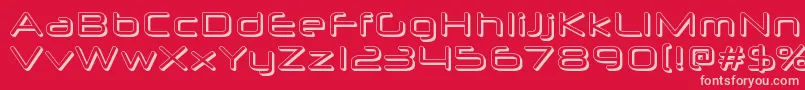 Neuropolx3D Font – Pink Fonts on Red Background