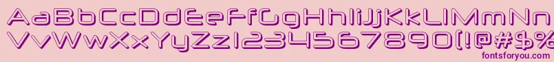 Neuropolx3D Font – Purple Fonts on Pink Background