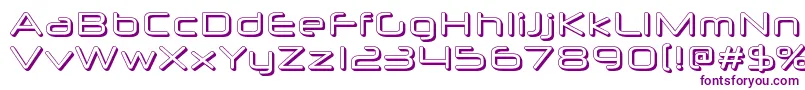 Neuropolx3D Font – Purple Fonts on White Background