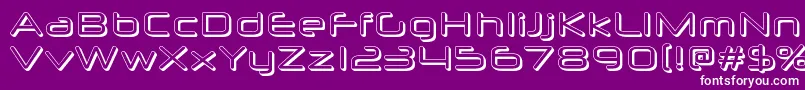 Neuropolx3D Font – White Fonts on Purple Background