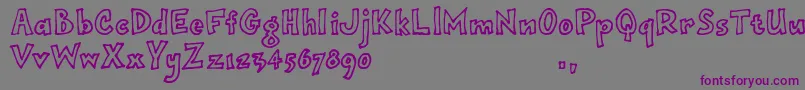 Opjimtrial Font – Purple Fonts on Gray Background