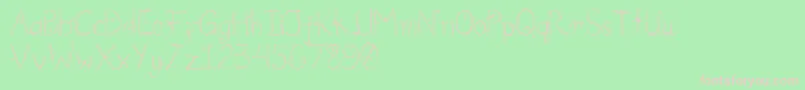 FlorumIpsum Font – Pink Fonts on Green Background