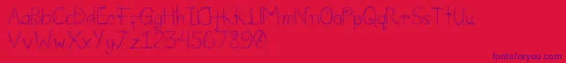 FlorumIpsum Font – Purple Fonts on Red Background