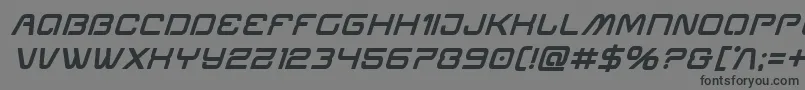 Miraclemercuryboldital Font – Black Fonts on Gray Background