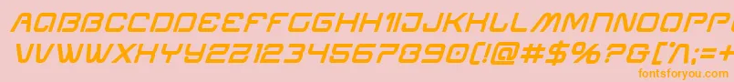 Miraclemercuryboldital Font – Orange Fonts on Pink Background