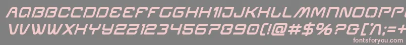 Miraclemercuryboldital Font – Pink Fonts on Gray Background