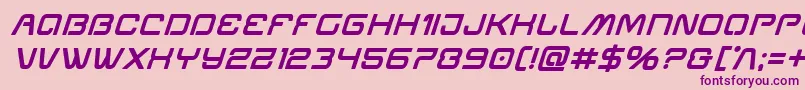 Miraclemercuryboldital Font – Purple Fonts on Pink Background