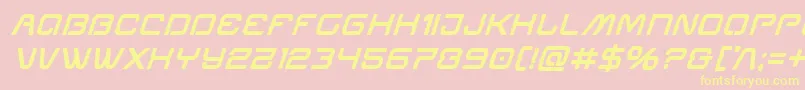 Miraclemercuryboldital Font – Yellow Fonts on Pink Background