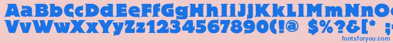 Blaxbloxx Font – Blue Fonts on Pink Background