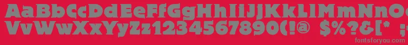 Blaxbloxx Font – Gray Fonts on Red Background