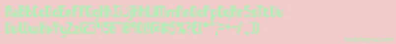 SidewaysBrk Font – Green Fonts on Pink Background