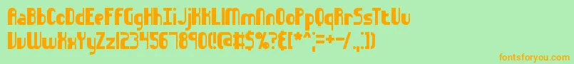 More about SidewaysBrk Font SidewaysBrk Font – Orange Fonts on Green Background