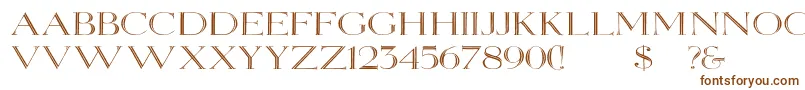 Elizabethwd Font – Brown Fonts on White Background