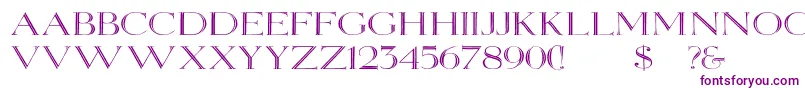 Elizabethwd Font – Purple Fonts on White Background