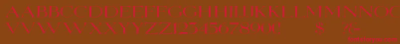 Elizabethwd Font – Red Fonts on Brown Background