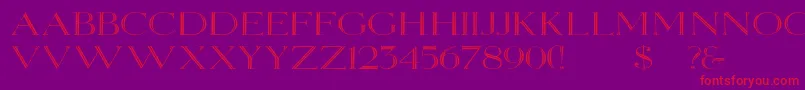 Elizabethwd Font – Red Fonts on Purple Background