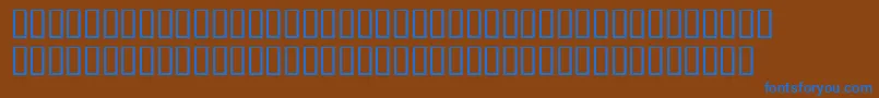 WbxLuciditeMangled Font – Blue Fonts on Brown Background