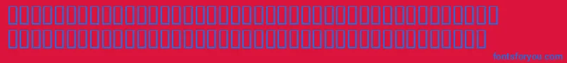 フォントWbxLuciditeMangled – 赤い背景に青い文字