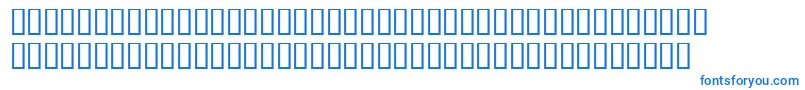 WbxLuciditeMangled-fontti – siniset fontit valkoisella taustalla