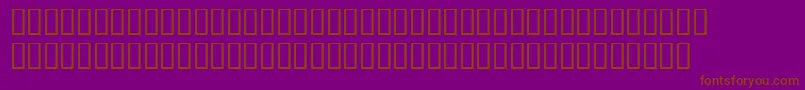 Шрифт WbxLuciditeMangled – коричневые шрифты на фиолетовом фоне