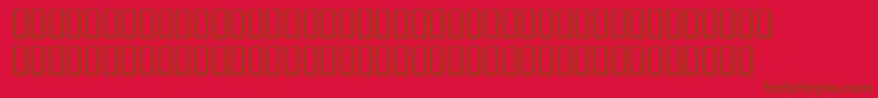 フォントWbxLuciditeMangled – 赤い背景に茶色の文字