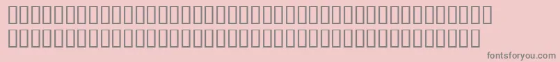 フォントWbxLuciditeMangled – ピンクの背景に灰色の文字