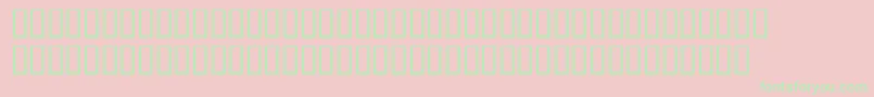 WbxLuciditeMangled Font – Green Fonts on Pink Background