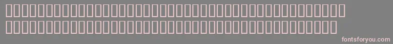 Fonte WbxLuciditeMangled – fontes rosa em um fundo cinza