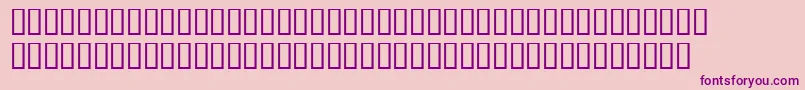 WbxLuciditeMangled-Schriftart – Violette Schriften auf rosa Hintergrund