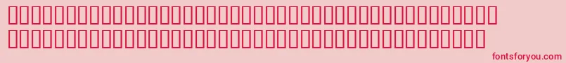 Шрифт WbxLuciditeMangled – красные шрифты на розовом фоне