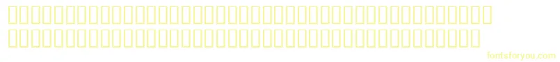 Шрифт WbxLuciditeMangled – жёлтые шрифты на белом фоне